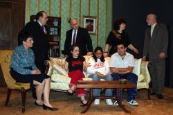Lori Sampson, David Jones, Mark Shullenbarger, Joy Gerst, Jim Epstein. Alexandra Smith, Pooja Chawla, PJ Mitchell - On couch