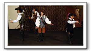 The Musketeers (Ian Blackwell Rogers, John Morogiello, Bette Cassatt and Erin Steenson) suspect a trap