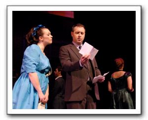 Jolene Vettese as Niki Harris and Blakeman Brophy as Lt. Frank Cioffi