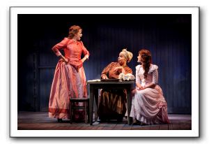 Terry Burrell as Julie, Delores King Williams as Queenie, and Stephanie Waters as Magnolia 