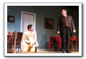 Brandon Dawson as James Keller and Evan Jones as Captain Keller