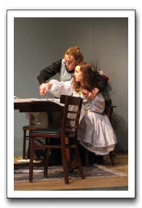 Sarah LaFantasie as Annie Sullivan and Mackenzie Earl as Helen Keller