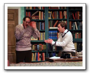 Bob Kleinberg as Leo and Zachary Brewster-Geisz as George
