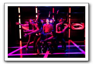 Jeremy Kushnier with the Ensemble singing One Night In Bangkok