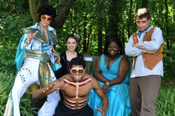 Musical - front: Dylan Everett (Wakefield) back: Colby Dezelick (Westfield), Amy Bernhard (Walt Whitman), Anitra McKinney (Duke Ellington), Jason Kutchma (George Mason)