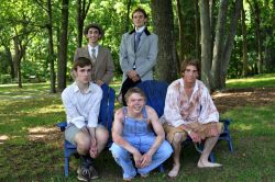 Lead Actor in a Play - back: Ty Sheedlo (Dominion), Charlie Belt (Marshall), front: Jeffrey Davis (Stone Bridge), Brennan Jones (Falls Church), Keegan Cotton (Thomas Jefferson)