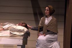 Katie Earl (Betty) and Anna Burke (Rebecca Nurse)