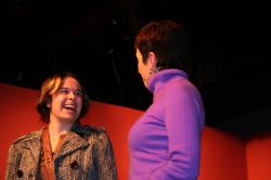 Jamie Bazen as Polly Meara, Lennie Magida as Evy Meara 2