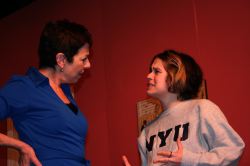 Lennie Magida as Evy Meara, Jamie Bazen as Polly Meara