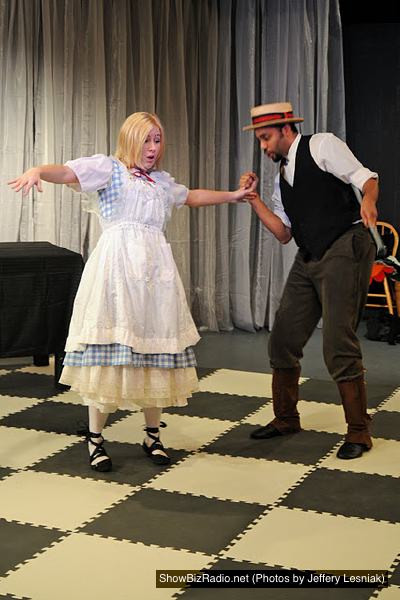 Liz Cassedy as Alice with Ryan Willis (Ensemble)