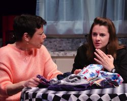 Karen Jadlos Shotts (Becca) and Rebecca Phillips (Izzy)