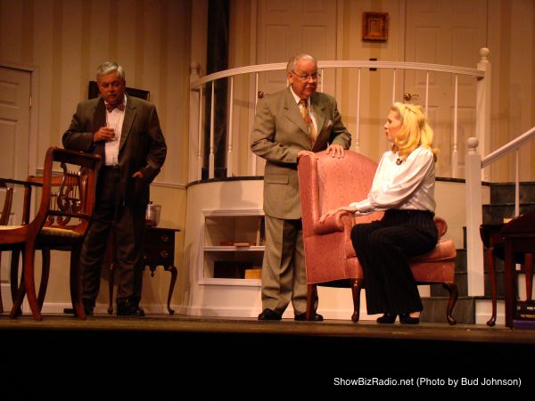 Tom Schneider as Eddie Brock, Edd Miller as Sen Hedges, Mary Koster as Billie