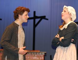 Jeffrey Warren (John Proctor) and Audrey Bowler (Elizabeth Proctor)