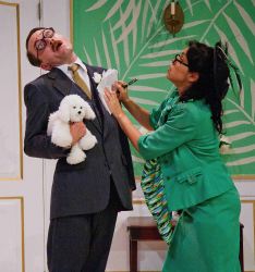 Bradley Foster Smith (Mr. Pippet) and Nora Achrati (Dora del Rio)