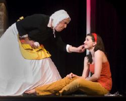 David Adler as Nurse and Emily Whitworth as Juliet