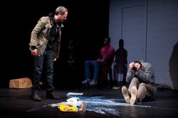 Patrick Breen as Ned Weeks and Luke MacFarlane as Felix Turner, with Tom Berklund as Grady