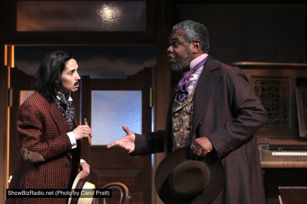 Holly Twyford as Tranio and Craig Wallace as Gremio