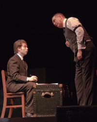 Erik Harrison (Arthur Kipps) and Elliott Bales (The Actor)