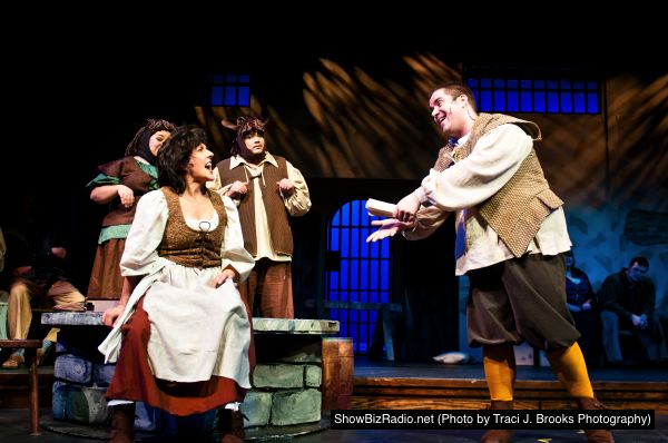Celina Gomez as Sancho's horse, Janice Rivera as Aldonza, Chris Gallegos as Quixote's horse, Nathan Tatro as Sancho Panza