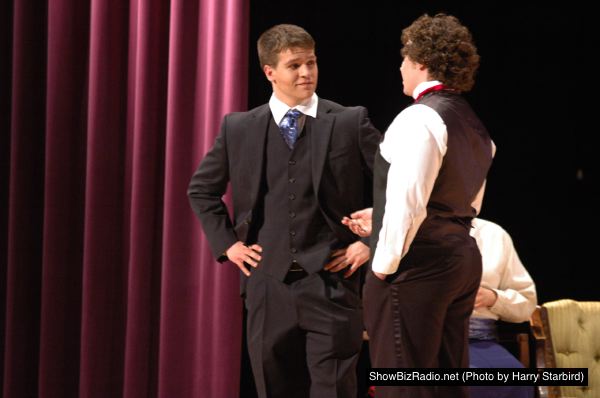 Lord Windermere (Michael Hibbs) and Cecil Graham (Jake Pearson)