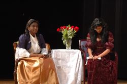 The Duchess of Berwick (Ebonee Johnson) and Lady Agatha (Briana Carter)