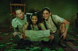 Adama Downs as Tootles, Maya Jackson as Nibbs and Nathaniel Mendez as Slightly