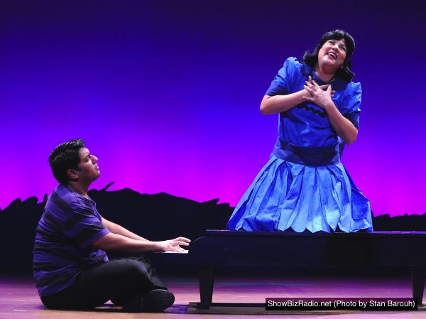 Lucy (Janine Sunday) professes her love for Schroeder (Vishal Vaidya)