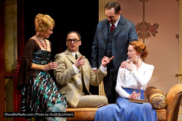 Caralyn Kozlowski as Alice Ford, Michael Mastro as Ford, Kurt Rhoads as Page and Veanne Cox as Margaret Page