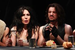 Irina Tsikurishvili as Katherine, Ryan Sellers as Petruchio