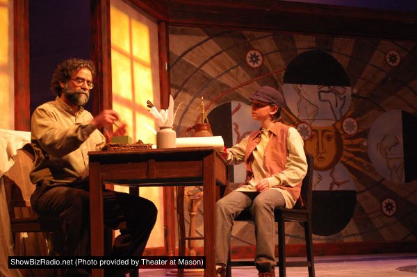 Matthew Vaky as 'Galileo' and Garrett Christian as 'Young Andrea'