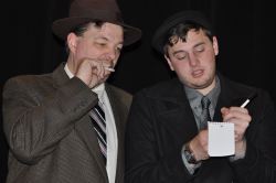 Michael Richardson and Jim Johnson portraying the detectives