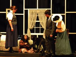 Clara Hoch, Mia Amado, Diesel the dog, Harrison Simpson, and Kaitlyn Rhyne