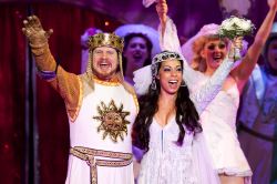 Arthur Rowan (King Arthur) and Brittany Woodrow (The Lady of the Lake)