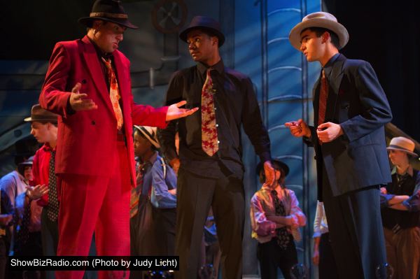 Adam Tempchin as Big Jule, AJ Harris as Harry the Horse and David Peck as Sky Masterson
