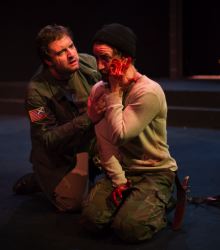 Matt Dewberry as Gruoch, Joe Carlson as Macbeth