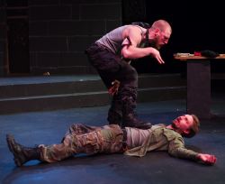 Will Hayes as Hecate, Joe Carlson as Macbeth