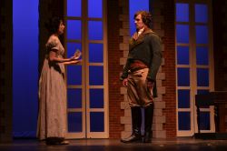 Caitlin McWethy (Elizabeth Bennet), Michael Ryan Neely (Mr. Darcy)