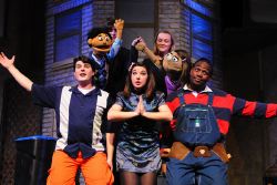 Devon Ross (Princeton). Heather Friedman (Kate Monster), Sam Nystrom (Brian), Evie Korovesis (Christmas Eve); Everyone's a Little Bit Racist