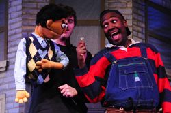 Devon Ross (Princeton) and Jonathan Faircloth (Gary Coleman). Welcome to Avenue Q