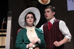 Alexandra Nicopoulos (Dolly Levi) and Doug Klain (Horace Vandergelder)