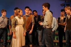 Sarah Edwards, George Castillo and the men's ensemble