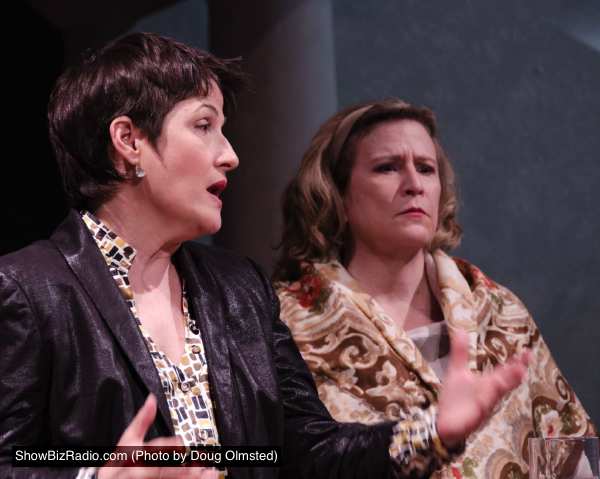 Melanie Bales (Dr. Gertrude Ladenburger) and Sarah Holt (Dr. Katherine Brandt)