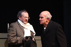 Gary Cramer (Bob Cratchit) and Fred Lash (Scrooge)