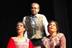 Caroline Schreiber (Mary), David Ruppe (Topper), and Rachel Watson (Ruth)