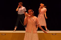 Telephone Teens: Laura Kline; with Clare Baker (Ursula Merkle) and Alyssa Ryberg in rear