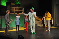Josh Movius (Tinman), Adhana Reid (Dorothy), Jewell Dupree (Scarecrow), Alexander Collins (The Wiz), and TreVaughn Allison (Lion)
