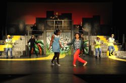 Adhana Reid (Dorothy) and Jewell Dupree (Scarecrow)
