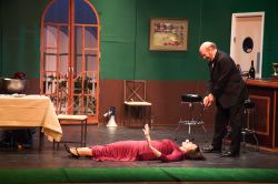 Jessie Roberts as Ms. Peabody and Dell Pendergrast as Mr. Bingham