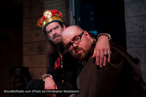 Ian Armstrong (King John) and Slice Hicks (Hubert)