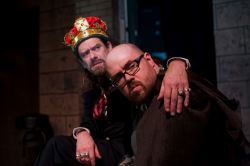 Ian Armstrong (King John) and Slice Hicks (Hubert)